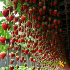 Клубника ампельная Анастасия купить по цене от 370р. в интернет-магазине «Посадика» с доставкой почтой в в Десногорске и по всей России – [изображение №1].